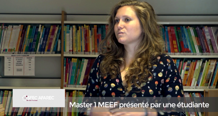VIDEO - rencontre avec une étudiante du Master 1 MEEF - ISFEC AFAREC ÎdF