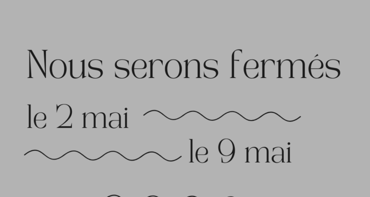 Fermetures exceptionnelles de l’Institut pour les ponts du mois de mai